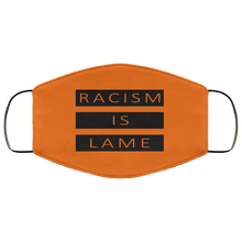 Load image into Gallery viewer, Racism Is Lame FMA Face Mask (black logo)
