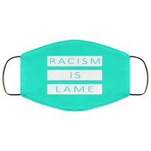 Load image into Gallery viewer, Racism Is Lame FMA Face Mask (white logo)