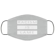 Load image into Gallery viewer, Racism Is Lame FMA Face Mask (white logo)