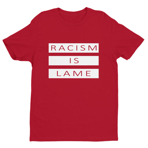 Racism Is Lame Classic Logo Tee (Red/White)
