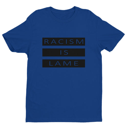 Racism Is Lame Classic Logo Tee (Blue/Black)