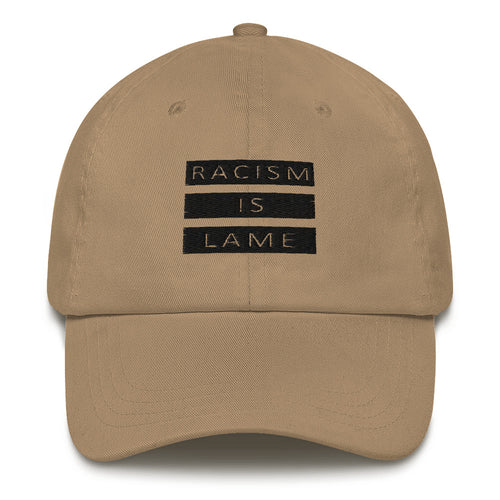 Racism Is Lame Baseball Cap (Khaki)